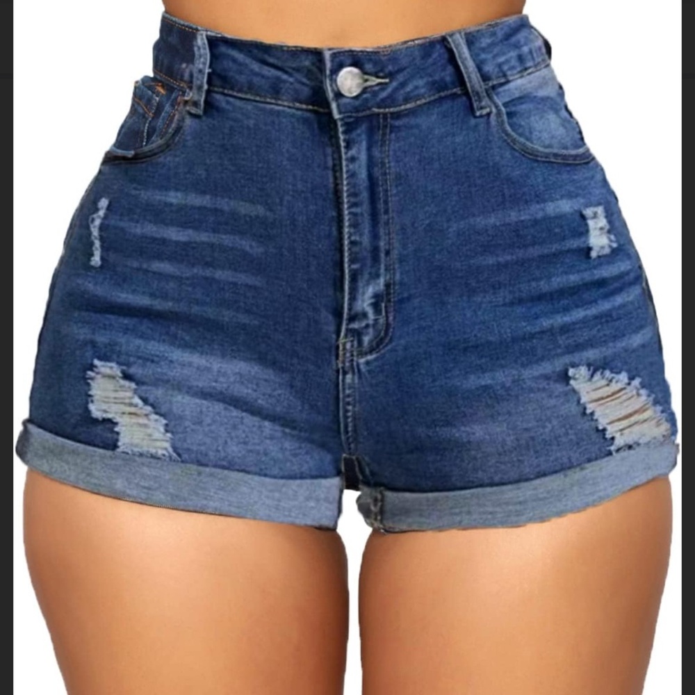 NWT- Denim High-Waisted Women Denim Shorts/ Short Shorts / Blue Jean Shorts